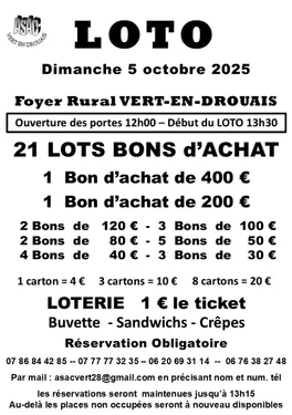 VERT-EN-DROUAIS - Loto de l'ASAC