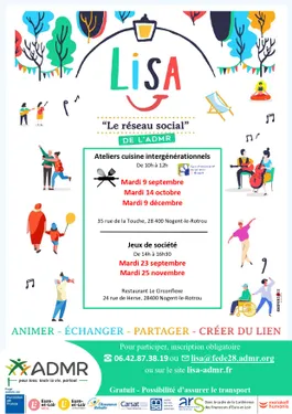 NOGENT-LE-ROTROU - Lisa : Atelier cuisine intergénérationnel