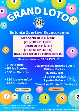 TERMINIERS - Loto de l'Entente Sportive Beauceronne 