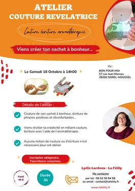 SOREL-MOUSSEL - Atelier : Couds ton sachet à bonheur