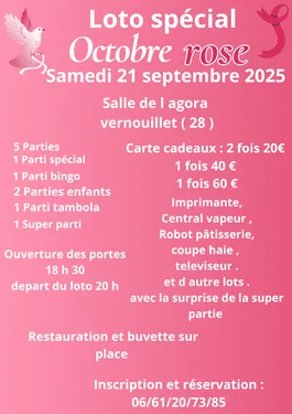 VERNOUILLET - Loto spécial Octobre Rose