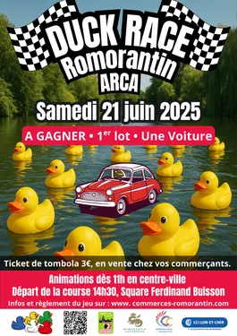 ROMORANTIN (41) - DUCK RACE • Course de canards de bain