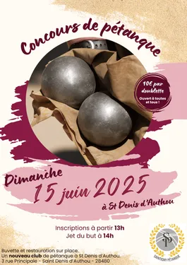 SAINT-DENIS-D'AUTHOU - Concours de pétanque