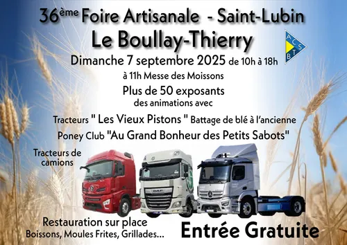 LE BOULLAY-THIERRY - 36e foire artisanale Saint-Lubin