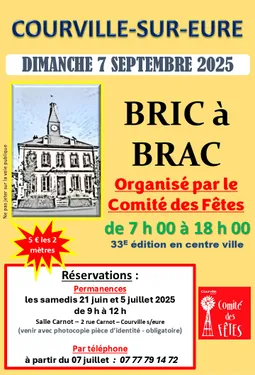 COURVILLE-SUR-EURE - 33e bric-à-brac du comité des fêtes