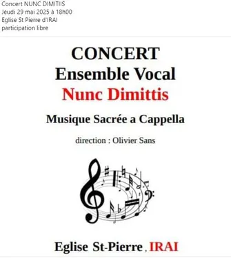 IRAI (61) - Concert : Ensemble vocal Nunc Dimittis
