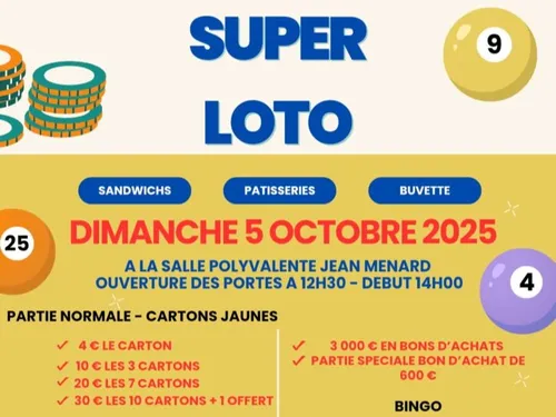 AMILLY - Loto de l'Amicale des sapeurs-pompiers