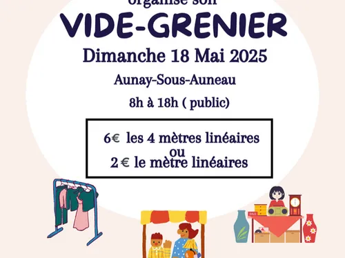 AUNAY-SOUS-AUNEAU - Vide-greniers de l'APE Jaune Coquelicot