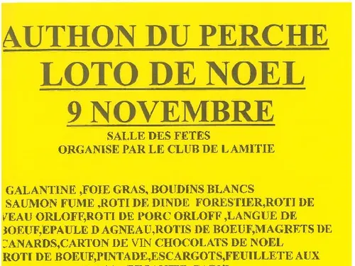 AUTHON-DU-PERCHE - Loto du club de l'amitié