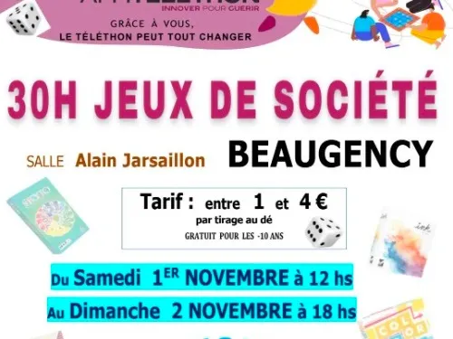 BEAUGENCY (45) - 30 heures de jeux de société