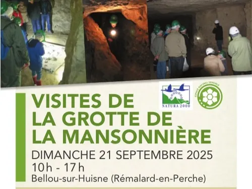 BELLOU-SUR-HUISNE (61) - Visite de la Grotte de la Mansonnière