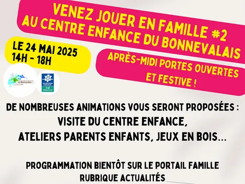 BONNEVAL - Venez jouer en famille au centre enfance du Bonnevalais
