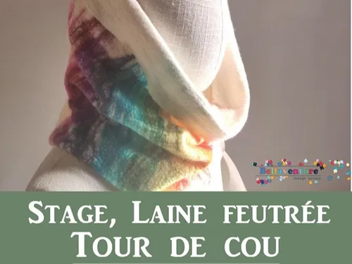 BOURSAY (41) - Stage : laine feutrée - tour du cou