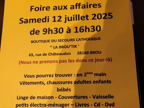 BROU - Foire aux affaires à la Brou'Tik du Secours Catholique