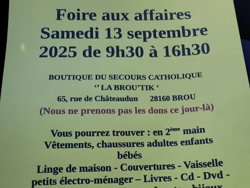 BROU - Foire aux affaires à la Brou'Tik du Secours Catholique