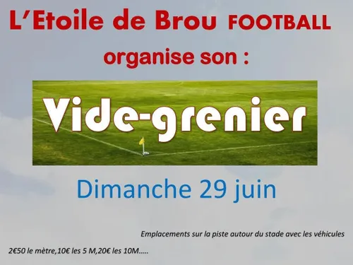 BROU – Vide-greniers de l’Étoile de Brou Football