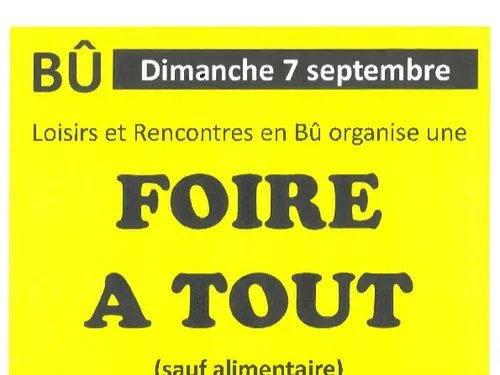 BÛ - Foire à tout de Loisirs et rencontre en Bû