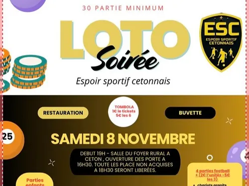 CETON (61) - Loto de l'Espoir Sportif Cetonnais