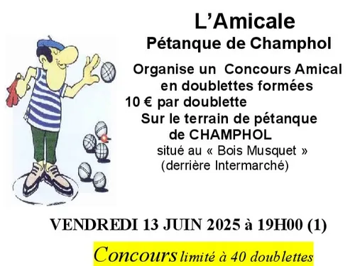 CHAMPHOL - Concours de pétanque