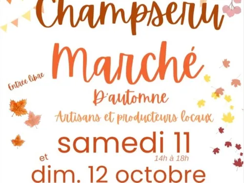 CHAMPSERU - Marché d'automne, artisans et producteurs locaux
