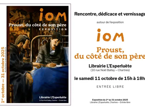 CHARTRES - Rencontre, dédicace et vernissage : IOM