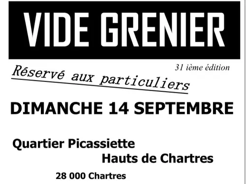 CHARTRES - 31e Vide-greniers quartier Picassiette