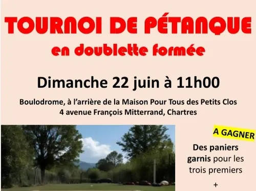CHARTRES - Tournoi de pétanque