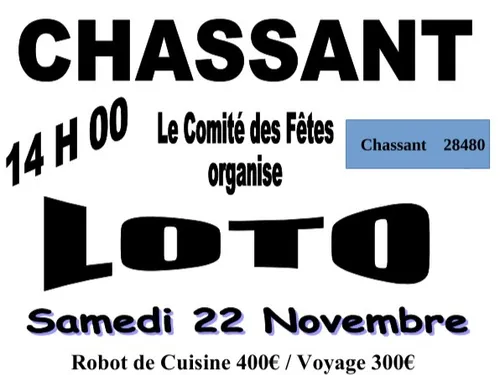 CHASSANT - Loto du comité des fêtes