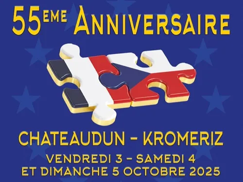 CHÂTEAUDUN - 55e anniversaire Chartres - Kromeriz
