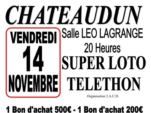 CHÂTEAUDUN - Super loto Téléthon