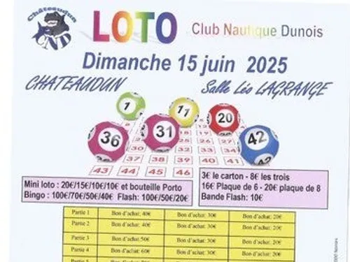 CHÂTEAUDUN – Loto du Club Nautique Dunois