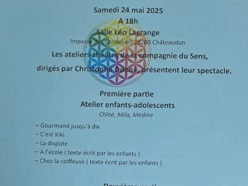 CHÂTEAUDUN - Spectacle des ateliers théâtre de la Compagnie du Sens