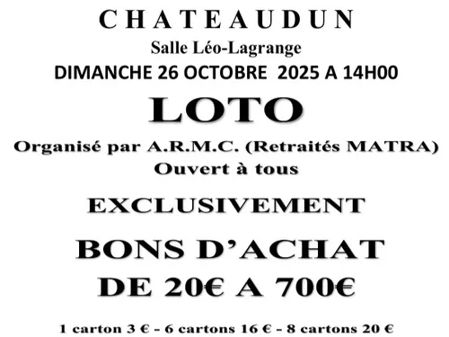 CHÂTEAUDUN - Loto de l'ARMC