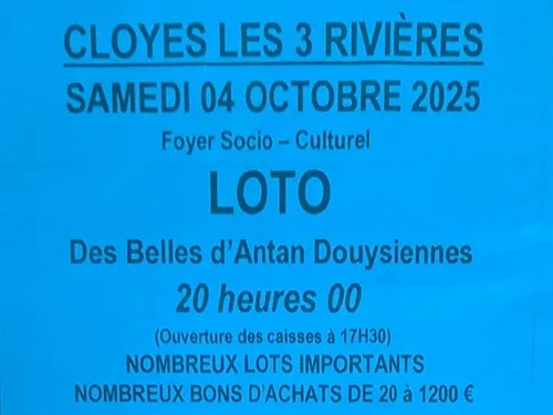CLOYES-SUR-LE-LOIR - Loto des Belles d'Antan Douysiennes