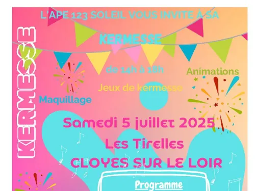 CLOYES-SUR-LE-LOIR - Kermesse de l'APE 123 Soleil
