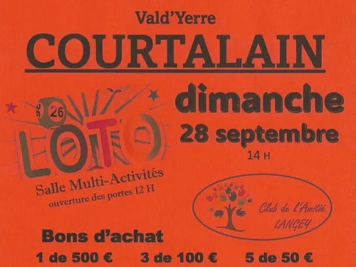 COURTALAIN - Loto du club de l'amitié de Langey