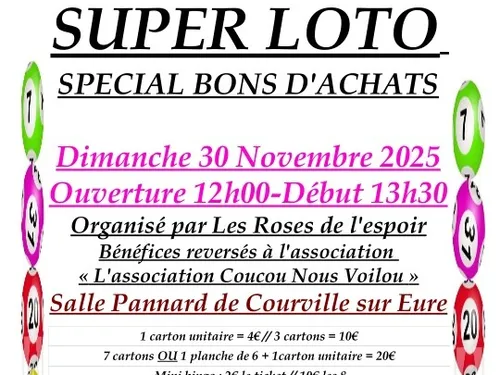 COURVILLE-SUR-EURE - Loto des Roses de l'Espoir