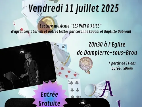 DAMPIERRE-SOUS-BROU - Lecture musicale : Les Pays d'Alice