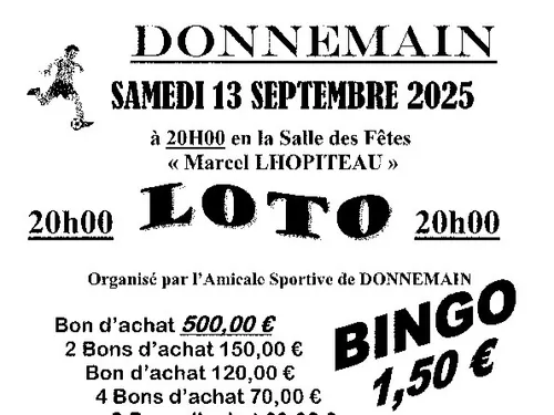 DONNEMAIN - Loto de l'AS Donnemain