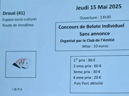 DROUÉ (41) - Concours de belote