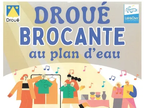 DROUÉ (41) - Brocante au plan d'eau