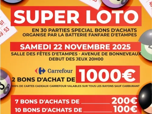 ÉTAMPES (91) - Loto de la Batterie Fanfare