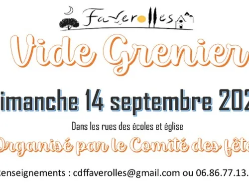 FAVEROLLES - Vide-greniers du comité des fêtes