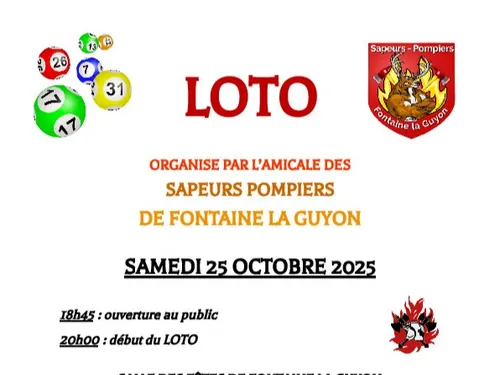 FONTAINE-LA-GUYON - Loto de l'Amicale des sapeurs-pompiers