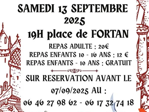 FORTAN (41) - Repas médiéval
