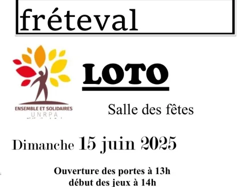 FRÉTEVAL (41) - Loto de l'UNRPA Ensemble et Solidaires