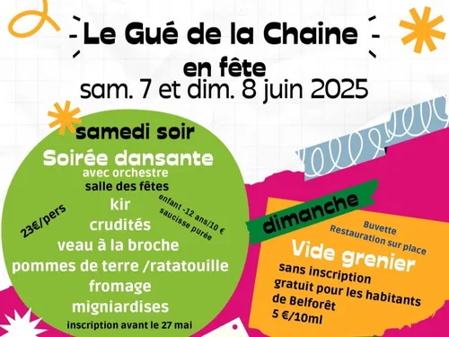 LE GUÉ-DE-LA-CHAÎNE (61) - Vide-greniers du comité des fêtes