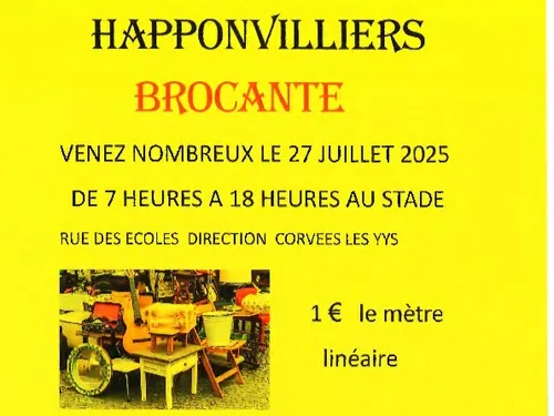 HAPPONVILLIERS - Brocante du comité des fêtes