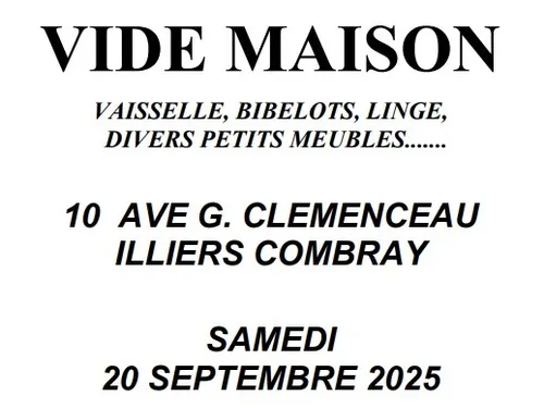 ILLIERS-COMBRAY - Vide maison de l'association Les Aubépines