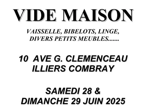 ILLIERS-COMBRAY - Vide maison des Aubépines